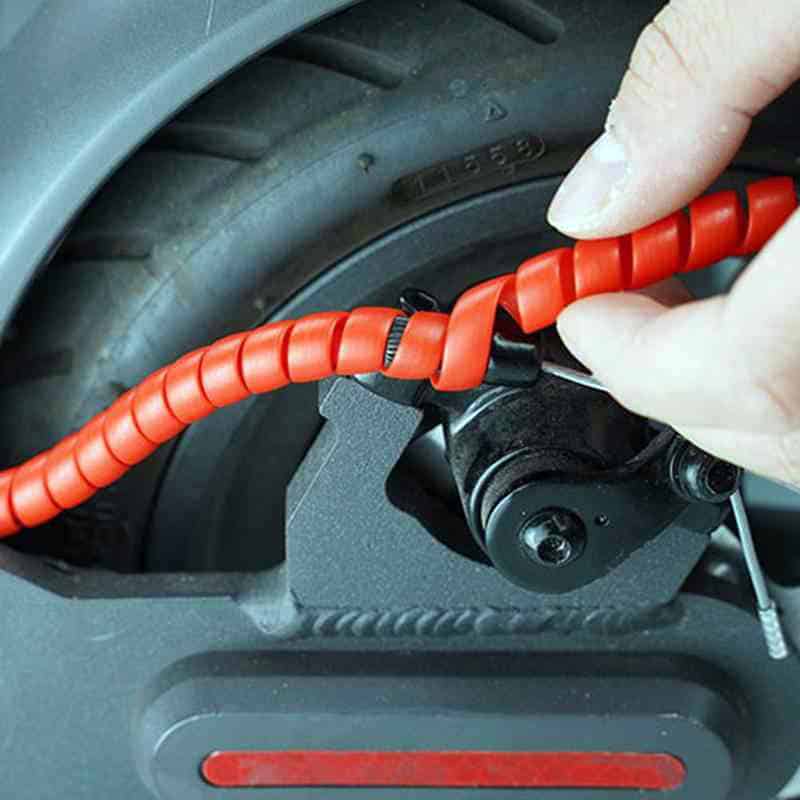 eWHEEL ΠΡΟΣΤΑΤΕΥΤΙΚΟ ΣΠΙΡΑΛ ΚΑΛΩΔΙΩΝ ΓΙΑ XIAOMI M365, Essential, 1S, Pro/2 ΚΟΚΚΙΝΟ - Image 3