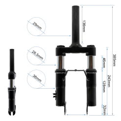 Alternative view of eWHEEL ΕΜΠΡΟΣΘΙΑ ΑΝΑΡΤΗΣΗ ΓΙΑ XIAOMI M365/1S/ESSENTIAL/PRO/PRO /DUCATI EVO 96588