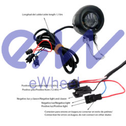 Alternative view of eWHEEL ΕΜΠΡΟΣΘΙΟ ΦΑΝΑΡΙ ΜΕ ΚΟΡΝΑ ΓΙΑ ΗΛΕΚΤΡΙΚΑ ΠΑΤΙΝΙΑ 12V ΕΩΣ 60V 65493