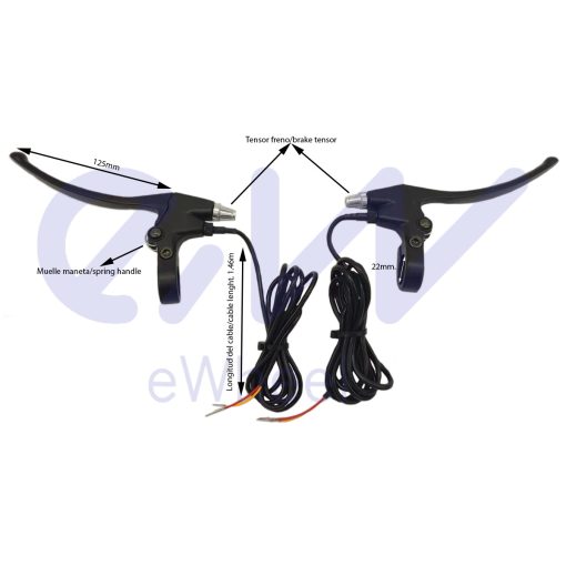 eWHEEL ΣΕΤ ΜΑΝΕΤΕΣ ΦΡΕΝΩΝ ΓΙΑ E-SCOOTER/E-BIKE 2ΤΕΜ 87621 - Image 2