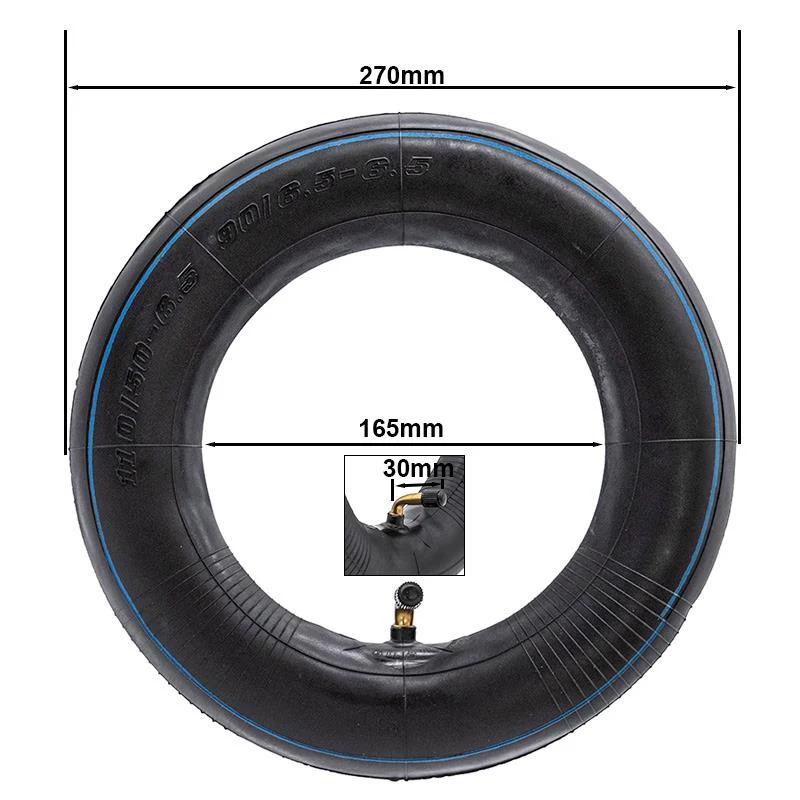 eWHEEL ΑΕΡΟΘΑΛΑΜΟΣ 90/65-6.5 & 110/50-6.5 VC ΒΑΛΒΙΔΑ TR87 (ΣΤΡΑΒΗ) 90X90 μοίρες ΓΙΑ ΗΛΕΚΤΡΙΚΑ ΠΑΤΙΝΙΑ - Image 2