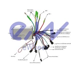 Alternative view of eWHEEL ΚΙΤ CONTROLER+ΟΘΟΝΗ LCD DISPLAY S866 ΓΙΑ E-BIKE/E-SCOOTER 24V/36V/48V 250W/350W