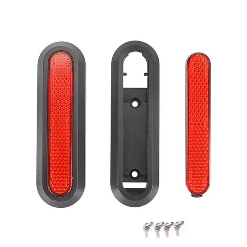eWHEEL ΣΕΤ ΠΛΑΙΝΑ ΚΑΠΑΚΙΑ ΤΡΟΧΩΝ XIAOMI M365 NEW MODEL ΜΕ ΚΟΚΚΑΛΙΝΑ ΑΝΤΑΝΑΚΛΑΣΤΙΚΑ ΚΑΙ ΒΙΔΕΣ BLACK/RED - Image 3