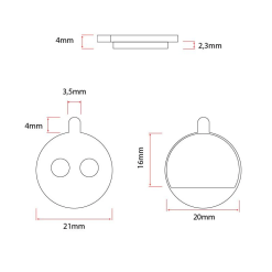 Alternative view of eWHEEL CT005 PREMIUM RESIN ΤΑΚΑΚΙΑ ΔΙΣΚΟΦΡΕΝΟΥ 2 ΖΕΥΓΟΙ ΓΙΑ E-SCOOTER/E-BIKE 82006