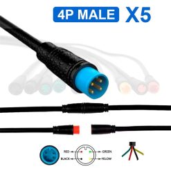 eWHEEL ΑΔΙΑΒΡΟΧΟ ΚΑΛΩΔΙΟ ΣΥΝΔΕΣΗΣ 8mm 4PIN ΑΡΣΕΝΙΚΟ