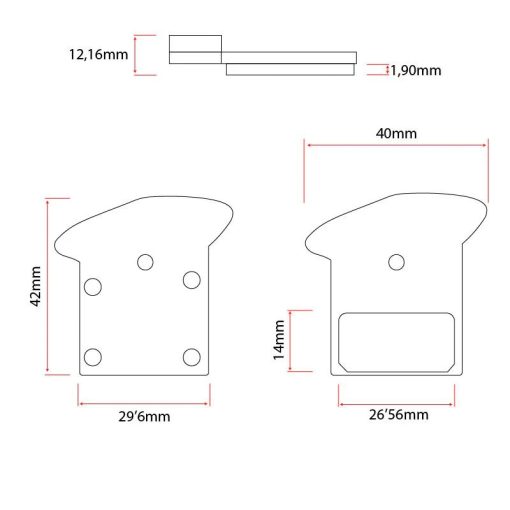 eWHEEL (NUTT) RESIN ΤΑΚΑΚΙΑ ΔΙΣΚΟΦΡΕΝΟΥ ΓΙΑ E-SCOOTER/E-BIKE ΜΕ ΨΥΚΤΡΑ RS002-R - Image 3