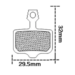 Alternative view of eWHEEL RESIN ΤΑΚΑΚΙΑ ΔΙΣΚΦΡΕΝΟΥ ΓΙΑ E-SCOOTER/E-BIKE AVID/NUTT 22123-01