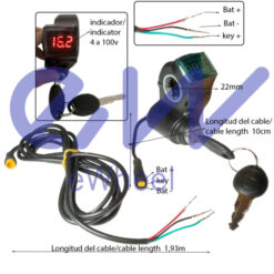 eWHEEL ΚΛΕΙΔΑΡΙΑ ΑΝΑΦΛΕΞΗΣ ΓΙΑ ΗΛΕΚΤΡΙΚΟ ΠΑΤΙΝΙ ΜΕ ΒΟΛΤΟΜΕΤΡΟ 74313 - Image 3