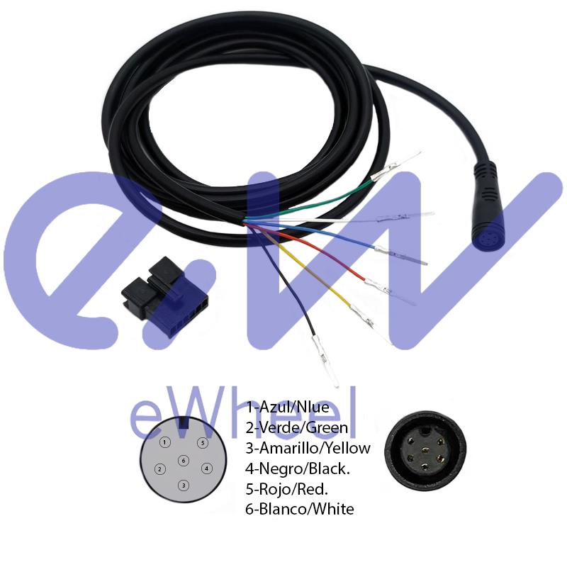 eWHEEL ΚΑΛΩΔΙΟ ΣΥΝΔΕΣΗΣ ΟΘΟΝΗΣ/CONTROLLER ΗΛΕΚΤΡΙΚΟΥ ΠΑΤΙΝΙΟΥ 6PIN 1.45 m 19347-01 - Image 2