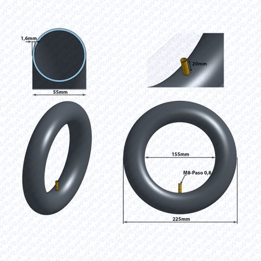 eWHEEL ΑΕΡΟΘΑΛΑΜΟΣ 10X2.125 ΓΙΑ ΗΛΕΚΤΡΙΚΑ ΠΑΤΙΝΙΑ ΒΑΛΒΙΔΑ TR4 20mm 39973-1 - Image 4