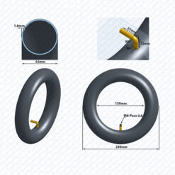 Alternative view of eWHEEL ΑΕΡΟΘΑΛΑΜΟΣ 10''X2.50 ΓΙΑ ΗΛΕΚΤΡΙΚΑ ΠΑΤΙΝΙΑ ΒΑΛΒΙΔΑ TR87 (ΣΤΡΑΒΗ) 90μοιρες 8642-39