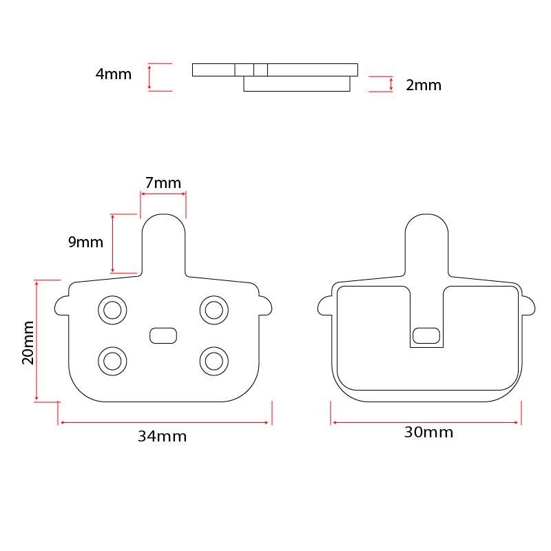 eWHEEL RESIN ΤΑΚΑΚΙΑ ΔΙΣΚΟΦΡΕΝΟΥ ΓΙΑ E-SCOOTER/E-BIKE RT001-R - Image 4