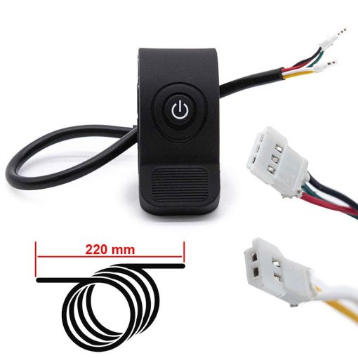 eWHEEL ΑΝΤΑΛΛΑΚΤΙΚΟ ΧΕΙΡΙΣΤΗΡΙΟ ΓΚΑΖΙΟΥ ΜΕ POWER BUTTON ΓΙΑ ΗΛΕΚΤΡΙΚΑ ΠΑΤΙΝΙΑ EAS-002 - Image 2
