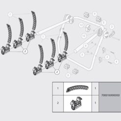 Alternative view of MENABO ΚΙΤ ΑΝΤΑΛΑΚΤΙΚΗΣ ΒΑΣΗΣ ΜΕ ΔΕΣΤΡΑ ΓΙΑ MISTRAL 1 TEM 71690/MB