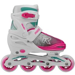 ROCES JOKEY X ΠΑΤΙΝΙΑ ROLLER ΑΥΞΟΜΕΙΟΥΜΕΝΑ IN-LINE WHITE/PINK/AZURE (No 37-41)