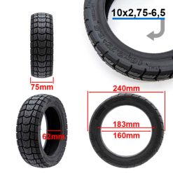 Alternative view of XUANCHENG ΕΛΑΣΤΙΚΟ TUBELESS SEMIOFFROAD 10X2.75-6.5 ΓΙΑ ΗΛΕΚΤΡΙΚΑ ΠΑΤΙΝΙΑ