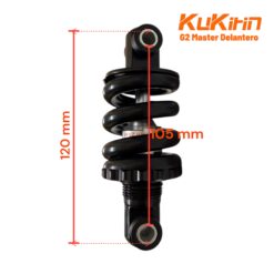 Alternative view of KUKIRIN G2 MASTER ΟΠΙΣΘΙΑ ΑΝΑΡΤΗΣΗ 140mm ΓΙΑ ΗΛΕΚΤΡΙΚΟ ΠΑΤΙΝΙ BLACK