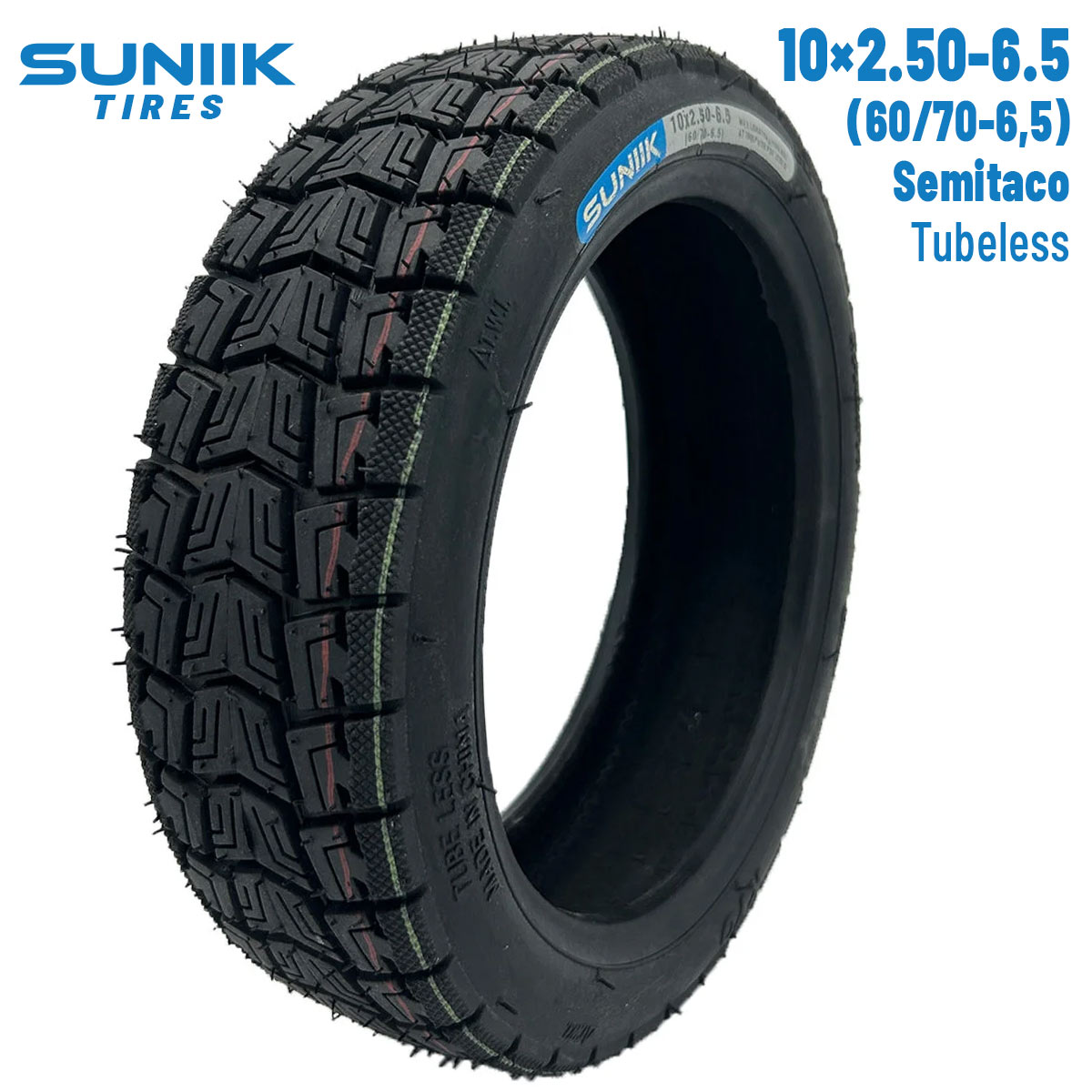 SUNIIK 10X2.50-6.5 (60/70-6.5) ΕΛΑΣΤΙΚΟ TUBELESS SEMIOFFROAD ΓΙΑ ΗΛΕΚΤΡΙΚΑ ΠΑΤΙΝΙΑ