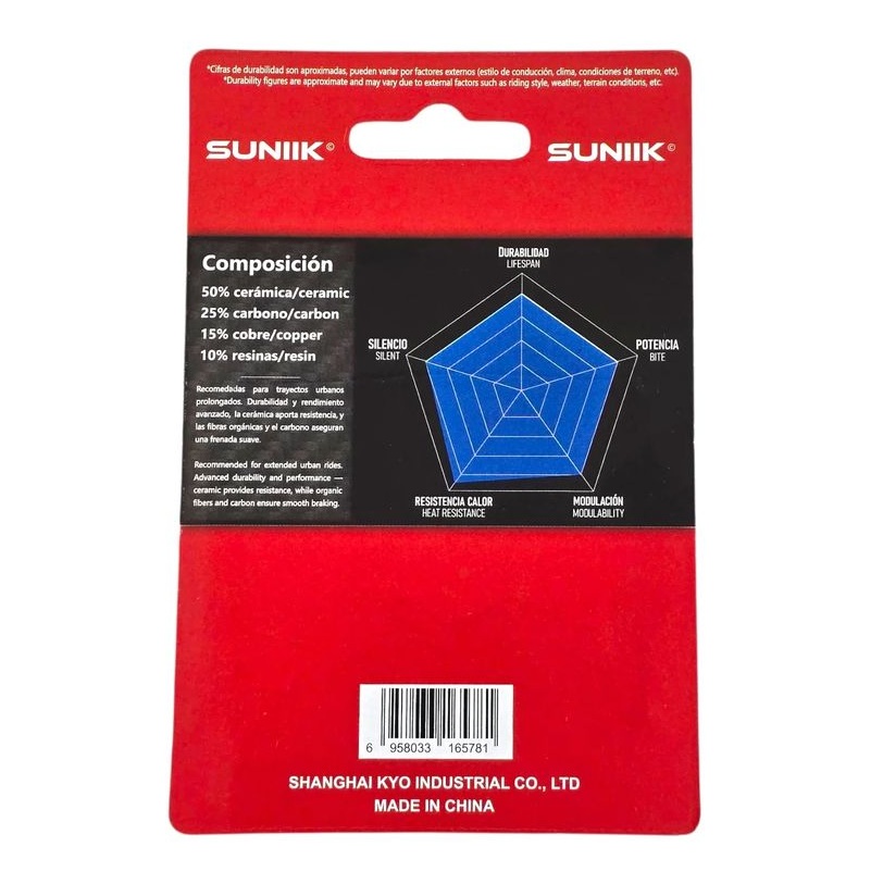 SUNIIK CERAMIC ΖΕΥΓΟΣ ΤΑΚΑΚΙΑ ΔΙΣΚΟΦΡΕΝΟΥ ΓΙΑ E-SCOOTER URBANGLIDE/SMARTGYRO - Image 2