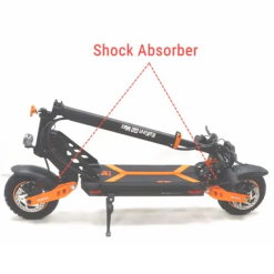 Alternative view of KUKIRIN G2MAX/G2PRO ΟΠΙΣΘΙΑ ΑΝΑΡΤΗΣΗ 125mm ΓΙΑ ΗΛΕΚΤΡΙΚΟ ΠΑΤΙΝΙ BLACK