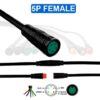 eWHEEL ΑΔΙΑΒΡΟΧΟ ΚΑΛΩΔΙΟ ΣΥΝΔΕΣΗΣ 8mm 5PIN ΘΗΛΥΚΟ 1 ΤΕΜΑΧΙΟ
