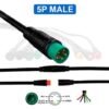 eWHEEL ΑΔΙΑΒΡΟΧΟ ΚΑΛΩΔΙΟ ΣΥΝΔΕΣΗΣ 8mm 5PIN ΑΡΣΕΝΙΚΟ 1 ΤΕΜΑΧΙΟ