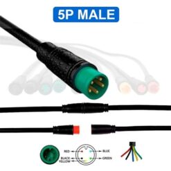 eWHEEL ΑΔΙΑΒΡΟΧΟ ΚΑΛΩΔΙΟ ΣΥΝΔΕΣΗΣ 8mm 5PIN ΑΡΣΕΝΙΚΟ 1 ΤΕΜΑΧΙΟ