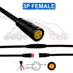 eWHEEL ΑΔΙΑΒΡΟΧΟ ΚΑΛΩΔΙΟ ΣΥΝΔΕΣΗΣ 8mm 3PIN ΘΗΛΥΚΟ 1 ΤΕΜΑΧΙΟ