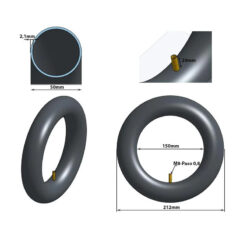 Alternative view of eWHEEL ΑΕΡΟΘΑΛΑΜΟΣ ΗΛΕΚΤΡΙΚΩΝ ΠΑΤΙΝΙΩΝ 8.5x2 VR ΒΑΛΒΙΔΑ ΙΣΙΑ 50-156