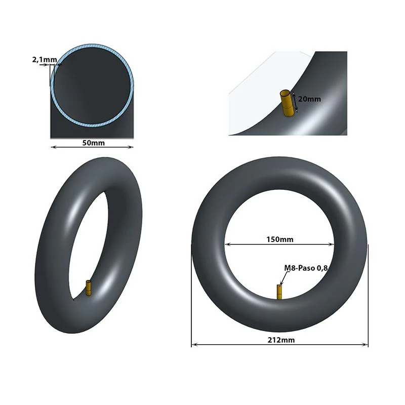 eWHEEL ΑΕΡΟΘΑΛΑΜΟΣ ΗΛΕΚΤΡΙΚΩΝ ΠΑΤΙΝΙΩΝ 8.5x2 VR ΒΑΛΒΙΔΑ ΙΣΙΑ 50-156 - Image 2