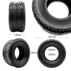 Alternative view of eWHEEL ΕΛΑΣΤΙΚΟ TUBELESS 225/55-8 (18X9.5-8) ΓΙΑ E-SCOOTER CITYCOCO CMM613