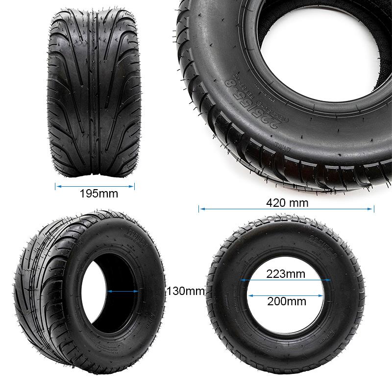 eWHEEL ΕΛΑΣΤΙΚΟ TUBELESS 225/55-8 (18X9.5-8) ΓΙΑ E-SCOOTER CITYCOCO CMM613 - Image 2