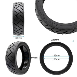 Alternative view of eWHEEL (Xuancheng) 250X64 ΕΛΑΣΤΙΚΟ TUBELESS GEL EDITION ΗΛΕΚΤΡΙΚΟΥ ΠΑΤΙΝΙΟΥ CMM631
