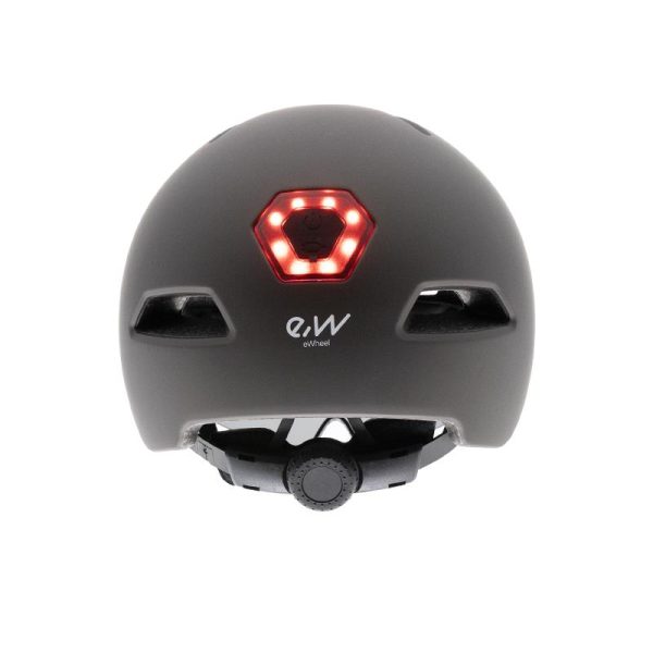 eWHEEL ΚΡΑΝΟΣ ΗΛΕΚΤΡΙΚΟΥ ΠΑΤΙΝΙΟΥ/ΠΟΔΗΛΑΤΟΥ CP03 ME ΤΖΑΜΑΚΙ ΚΑΙ ΟΠΙΣΘΙΟ LED ΦΩΣ M (55-58cm) ΜΑΥΡΟ - Image 3