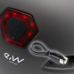 eWHEEL ΚΡΑΝΟΣ ΗΛΕΚΤΡΙΚΟΥ ΠΑΤΙΝΙΟΥ/ΠΟΔΗΛΑΤΟΥ CP03 ME ΤΖΑΜΑΚΙ ΚΑΙ ΟΠΙΣΘΙΟ LED ΦΩΣ M (55-58cm) ΜΑΥΡΟ - Image 4