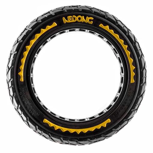 eWheel (NEDONG) ΕΛΑΣΤΙΚΟ SOLID (ΣΥΜΠΑΓΕΣ) 10X2.125-6.5 ΓΙΑ ΗΛΕΚΤΡΙΚΑ ΠΑΤΙΝΙΑ BLACK/YELLOW EWM169 - Image 4