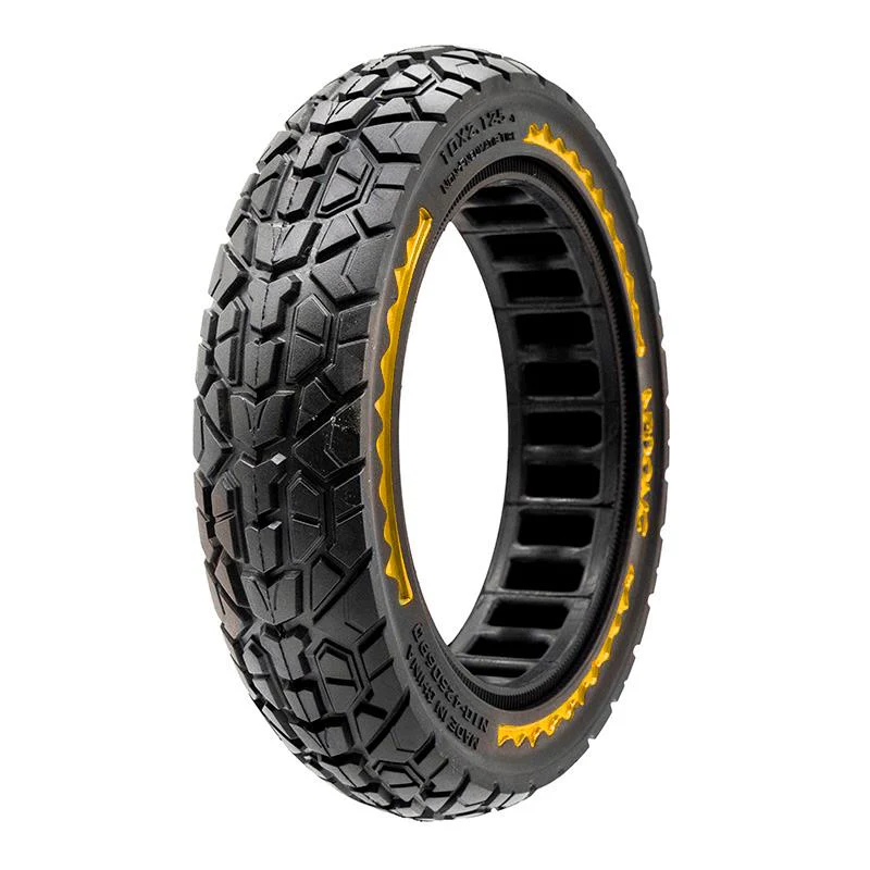 eWheel (NEDONG) ΕΛΑΣΤΙΚΟ SOLID (ΣΥΜΠΑΓΕΣ) 10X2.125-6.5 ΓΙΑ ΗΛΕΚΤΡΙΚΑ ΠΑΤΙΝΙΑ BLACK/YELLOW EWM169