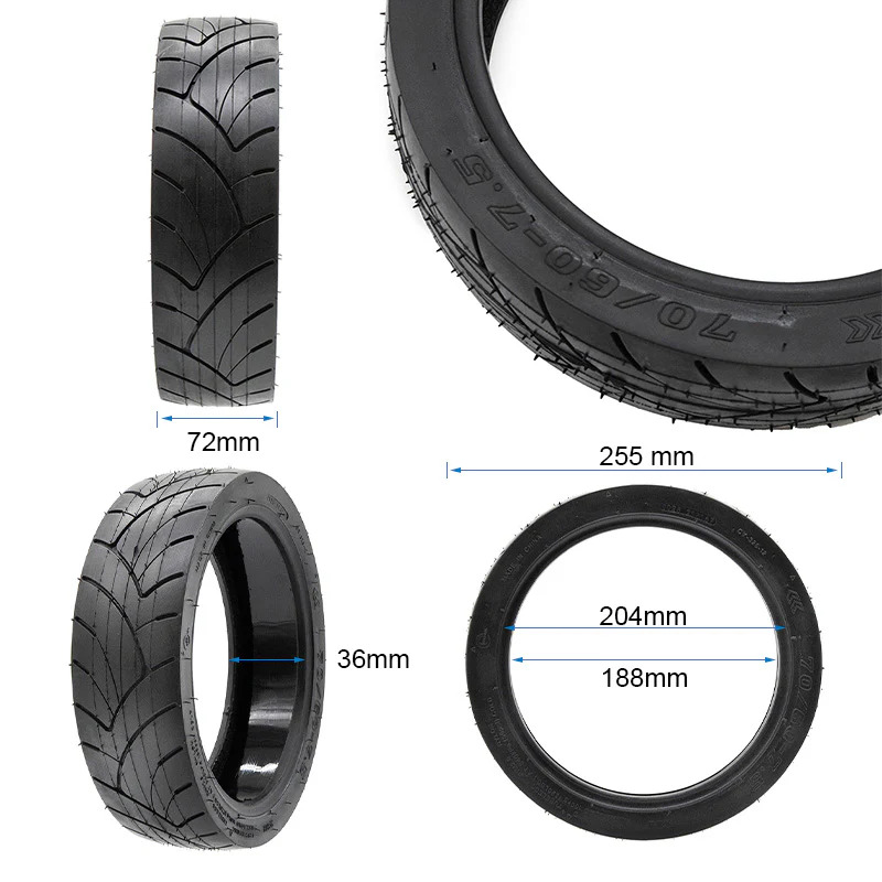 eWHEEL (PANTHERURBAN) ΕΛΑΣΤΙΚΟ 70/60-7.5 TUBELESS NEW GEL ΓΙΑ ΗΛΕΚΤΡΙΚΑ ΠΑΤΙΝΙΑ EWM354 - Image 2
