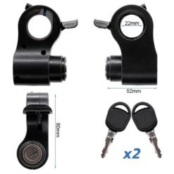 Alternative view of eWheel ΓΚΑΖΙ ΜΕ ΚΛΕΙΔΙ ΑΝΑΦΛΕΞΗΣ ΓΙΑ Kukirin G2 Pro (Version 2024) EWM579