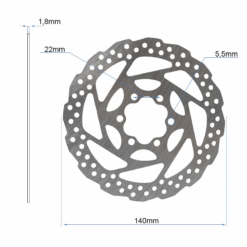 Alternative view of eWHEEL ΔΙΣΚΟΠΛΑΚΑ EWD003 ΓΙΑ ΗΛΕΚΤΡΙΚΑ ΠΑΤΙΝΙΑ/ΠΟΔΗΛΑΤΑ (140mm) 6 ΒΙΔΕΣ EWM684