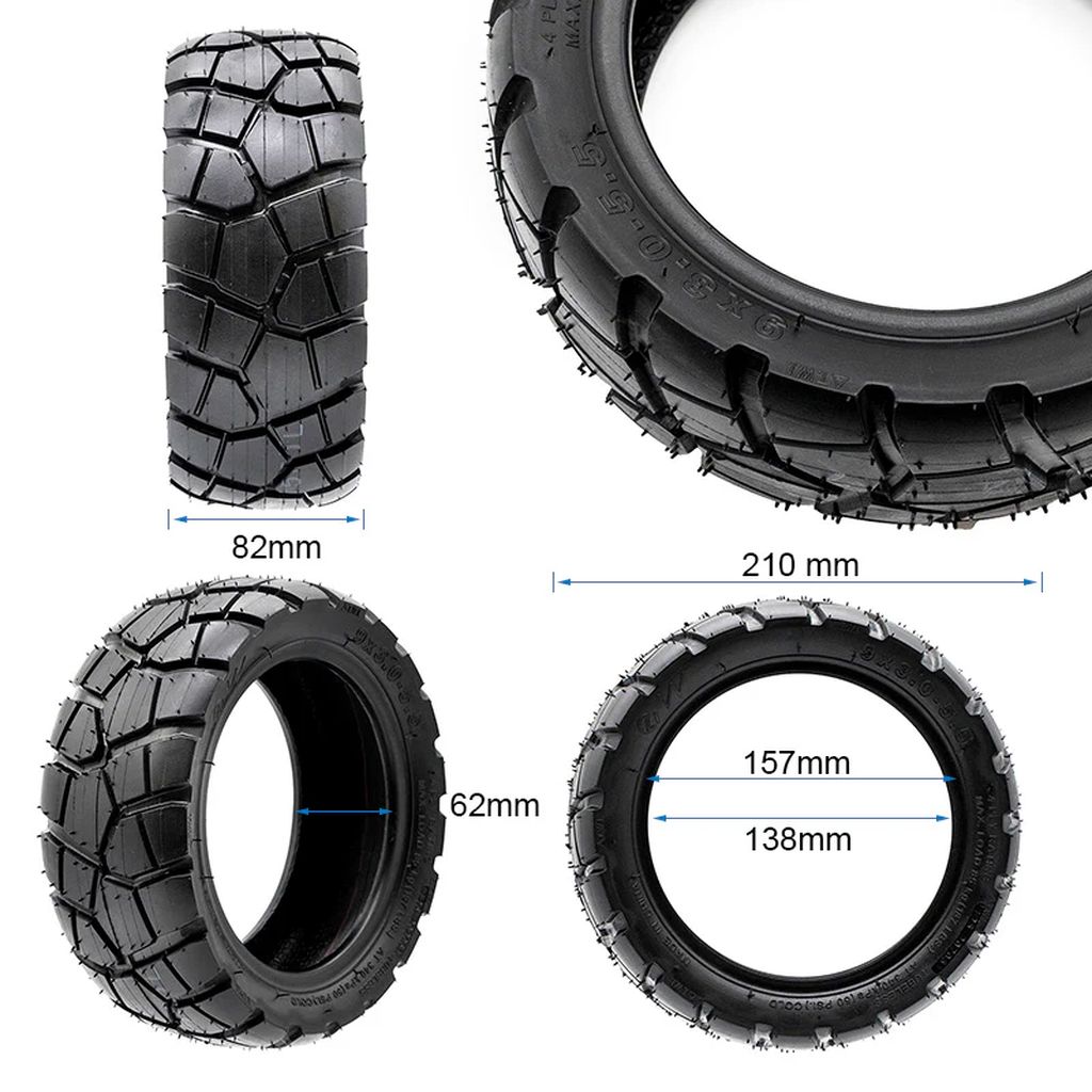 eWHEEL RHINOTRACK 9X3-5.5 ΕΛΑΣΤΙΚΟ TUBELESS ΓΙΑ ΗΛΕΚΤΡΙΚΑ ΠΑΤΙΝΙΑ KUKIRIN G2 PRO EWM802 - Image 2