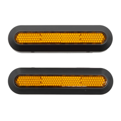 Alternative view of eWHEEL ΣΕΤ ΠΛΑΙΝΑ ΚΑΠΑΚΙΑ ΟΠΙΣΘΙΑ XIAOMI ELITE ΜΕ ΑΝΤΑΝΑΚΛΑΣΤΙΚΑ ΚΑΙ ΒΙΔΕΣ BLACK/YELLOW EWF314