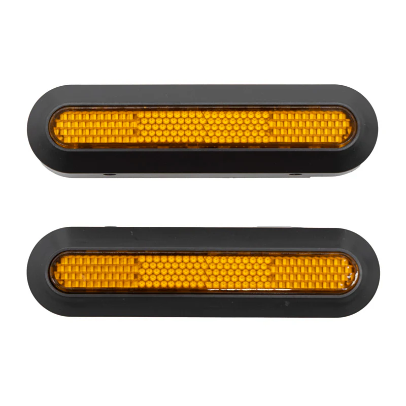 eWHEEL ΣΕΤ ΠΛΑΙΝΑ ΚΑΠΑΚΙΑ ΟΠΙΣΘΙΑ XIAOMI ELITE ΜΕ ΑΝΤΑΝΑΚΛΑΣΤΙΚΑ ΚΑΙ ΒΙΔΕΣ BLACK/YELLOW EWF314 - Image 2