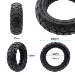 Alternative view of eWHEEL (AMITOR) ΕΛΑΣΤΙΚΟ SOLID 10X3-6 80/65-6 (255X80)ΣΥΜΠΑΓΕΣ ΓΙΑ ΗΛΕΚΤΡΙΚΑ ΠΑΤΙΝΙΑ EWF677
