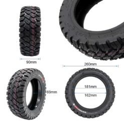Alternative view of eWHEEL 90/65-6.5 RHINOTRACK ΕΛΑΣΤΙΚΟ TUBELESS OFFROAD ANTI-PUNCTURE NEW GEL ΓΙΑ ΗΛΕΚΤΡΙΚΑ ΠΑΤΙΝΙΑ EWF841