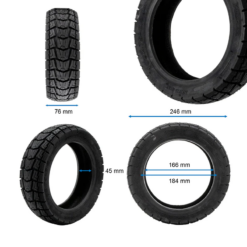 Alternative view of eWHEEL (XUANCHENG)10X2.75-6.5 ΕΛΑΣΤΙΚΟ TUBELESS SEMIOFFROAD ΓΙΑ ΗΛΕΚΤΡΙΚΑ ΠΑΤΙΝΙΑ RNA237
