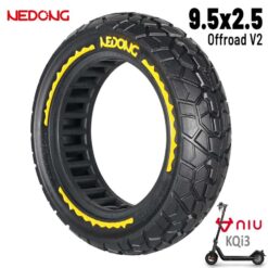 NEDONG ΕΛΑΣΤΙΚΟ SOLID V2 (ΣΥΜΠΑΓΕΣ) 9.5X2.5 ΓΙΑ ΗΛΕΚΤΡΙΚΑ ΠΑΤΙΝΙΑBLACK/YELLOW RRMA-031
