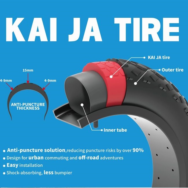 NEDONG KAIJA FAT 20Χ4.00 ΕΣΩΤΕΡΙΚΗ ΕΠΕΝΔΥΣΗ ΕΛΑΣΤΙΚΟΥ ANTI-PUNCTURE LINER