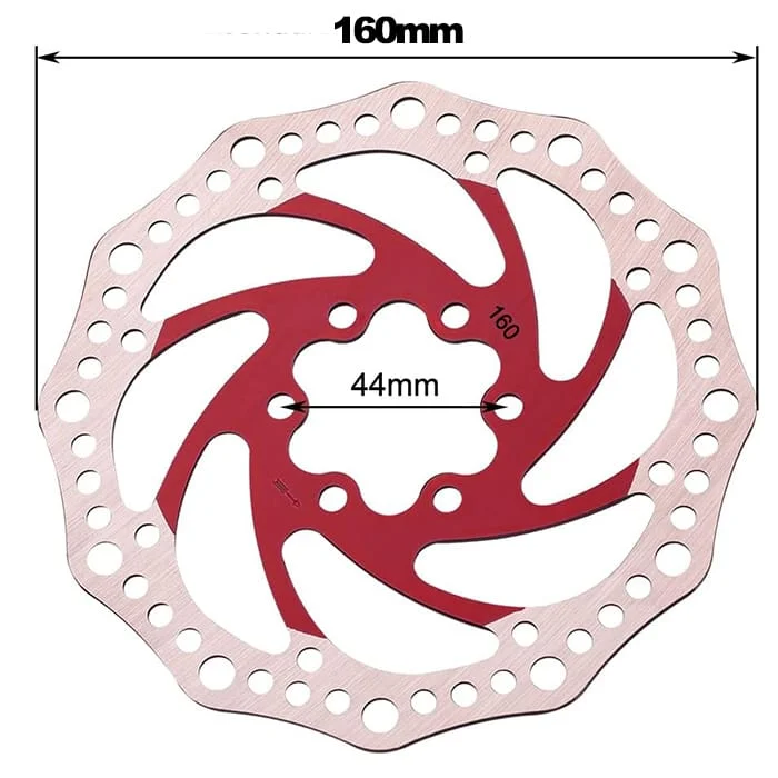 RAMBOMIL ΔΙΣΚΟΠΛΑΚΑ ΓΙΑ ΗΛΕΚΤΡΙΚΑ ΠΑΤΙΝΙΑ/ΠΟΔΗΛΑΤΑ (160mm) 6 ΒΙΔΕΣ RED - Image 2