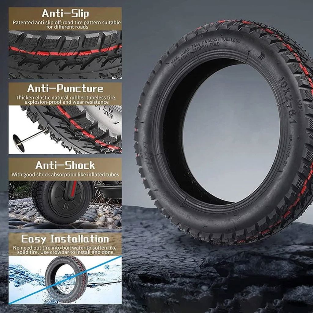 XUANCHENG ΕΛΑΣΤΙΚΟ 10X2-6.1 TUBELESS ΓΙΑ ΗΛΕΚΤΡΙΚΑ ΠΑΤΙΝΙΑ HT040 4PR - Image 3
